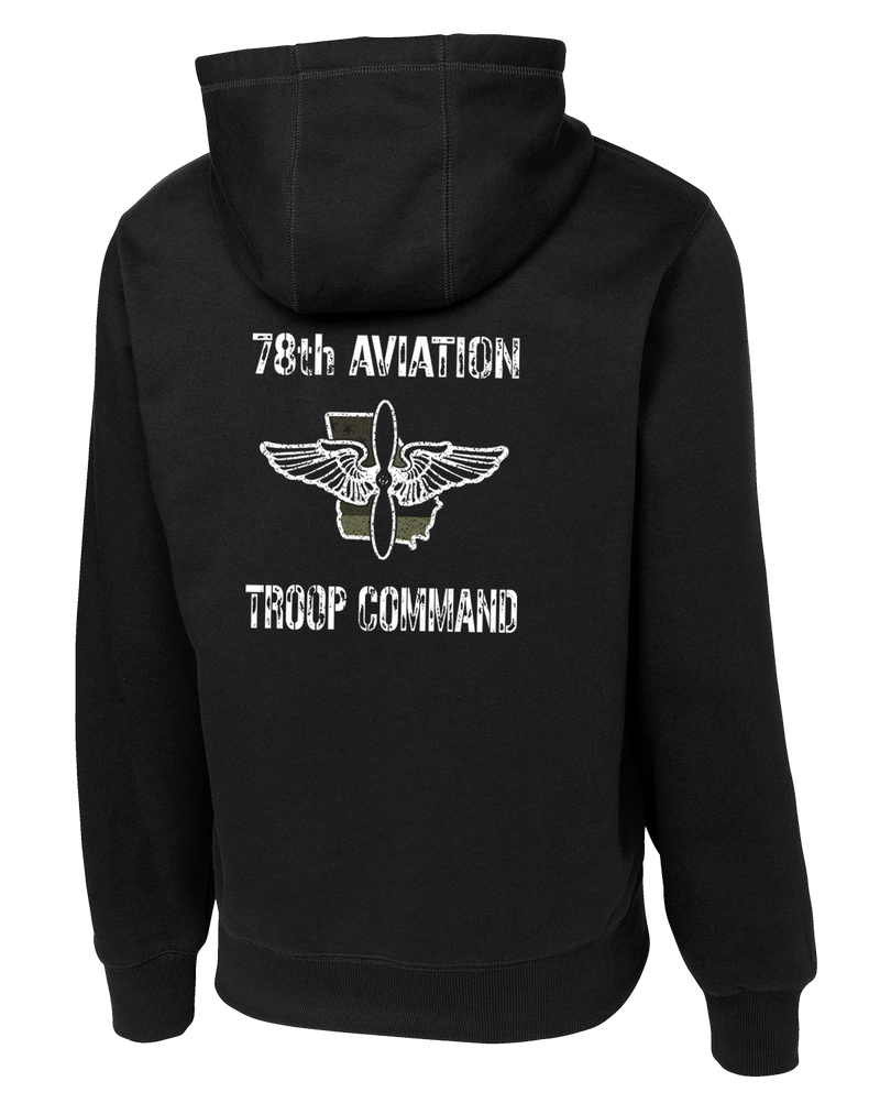 78th Aviation Poly/Cotton Blend Hoodie