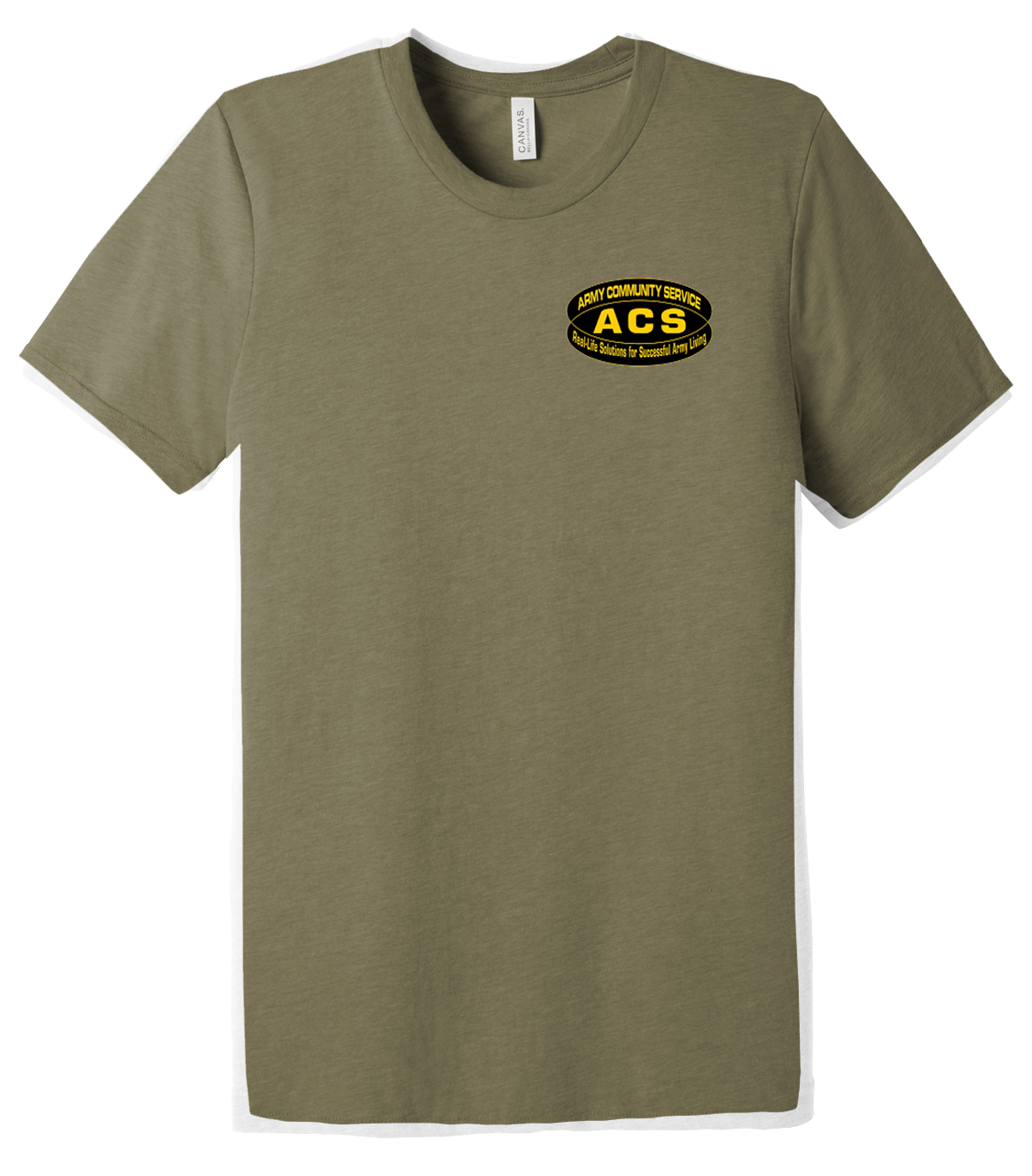 Army Community Service USAG Wiesbaden Unisex Triblend Short Sleeve Tee
