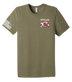 A Co 51st ESB Unisex Triblend Short Sleeve Tee with Right Sleeve Flag