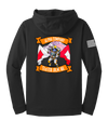 A Co 51st ESB Fleece Hooded Pullover with Right Sleeve Flag