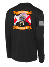 A Co 51st ESB Long Sleeve Competitor Tee with Right Sleeve Flag