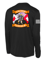 A Co 51st ESB Long Sleeve Competitor Tee with Right Sleeve Flag