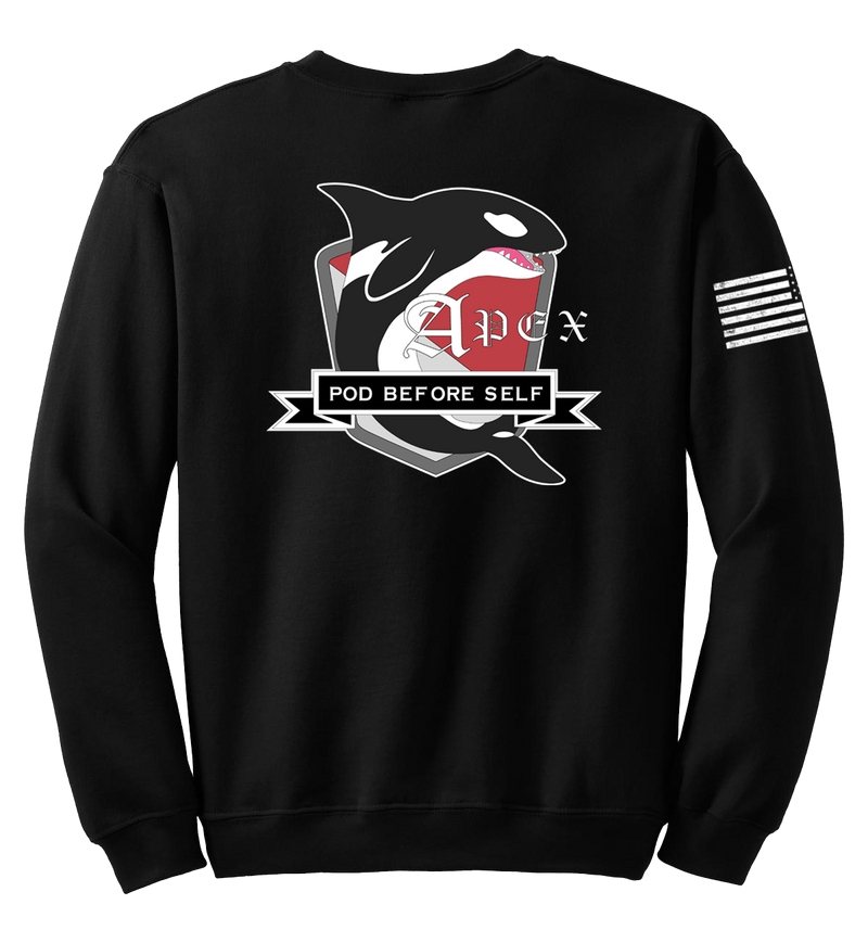 A Battery 1-37 FA Blend Crewneck Sweatshirt with Two Sleeve Print