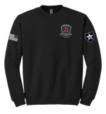 A Battery 1-37 FA Blend Crewneck Sweatshirt with Two Sleeve Print