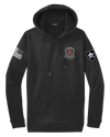 A Battery 1-37 FA Fleece Hooded Pullover with Two Sleeve Print