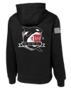 A Battery 1-37 FA Poly/Cotton Blend Hoodie with Two Sleeve Print