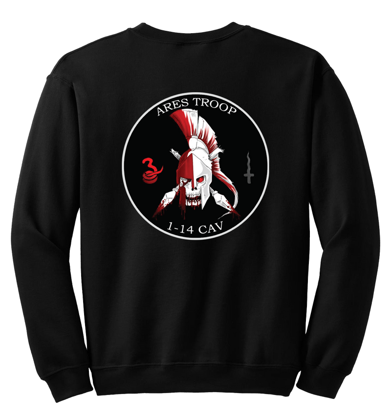 Ares Troop 1-14 CAV Blend Crewneck Sweatshirt (PT Approved)