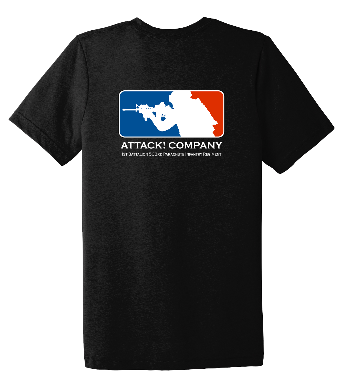 Attack Company 1-503rd Infantry Unisex Triblend Short Sleeve Tee