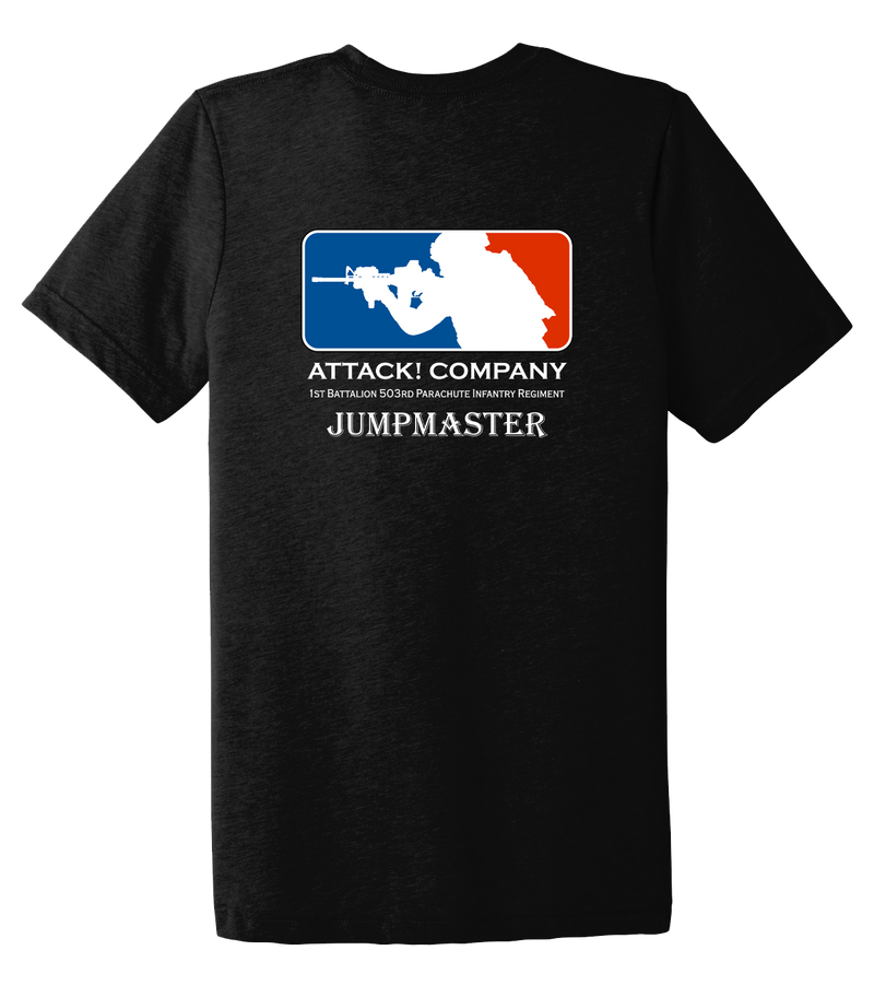 Attack Company 1-503rd Infantry Unisex Triblend Short Sleeve Tee