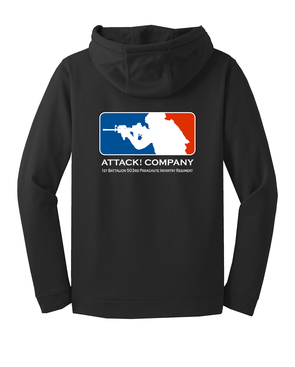 Attack Company 1-503rd Infantry Fleece Hooded Pullover