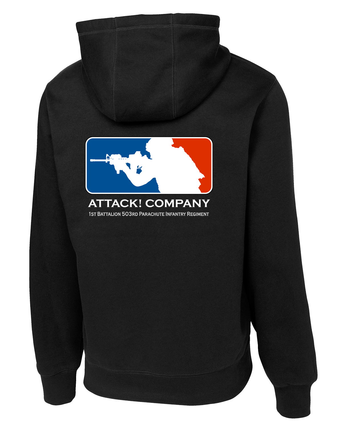 Attack Company 1-503rd Infantry Poly/Cotton Blend Hoodie