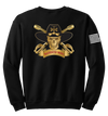 Bandit Troop 5-1 CAV Blend Crewneck Sweatshirt with Distressed Flag on Right Sleeve