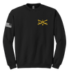 Bandit Troop 5-1 CAV Blend Crewneck Sweatshirt with Distressed Flag on Right Sleeve