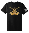 Bandit Troop 5-1 CAV Unisex Triblend Short Sleeve Tee with Flag with Effects on Right Sleeve