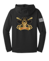 Bandit Troop 5-1 CAV Fleece Hooded Pullover with Distressed Flag on Right Sleeve