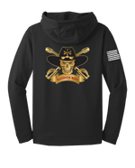 Bandit Troop 5-1 CAV Fleece Hooded Pullover with Distressed Flag on Right Sleeve