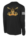 Bandit Troop 5-1 CAV Long Sleeve Competitor Tee with Distressed Flag on Right Sleeve