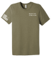 Bravo Det 373rd MI BN Unisex Triblend Short Sleeve Tee with Right Sleeve Flag