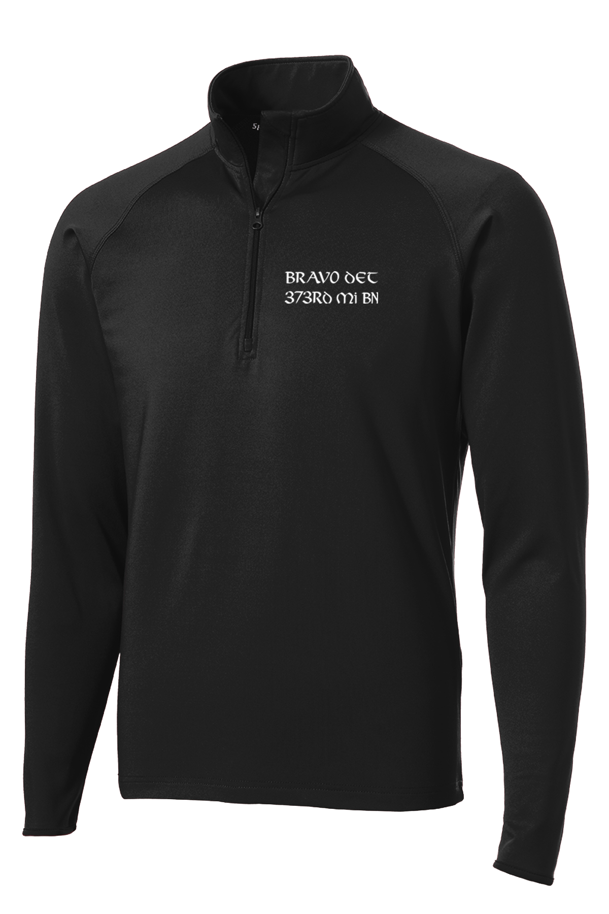 Bravo Det 373rd MI BN 1/2 Zip Raglan Performance Pullover