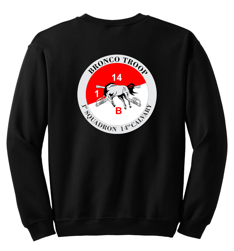 Bronco Troop 1-14 CAV Blend Crewneck Sweatshirt (PT Approved)