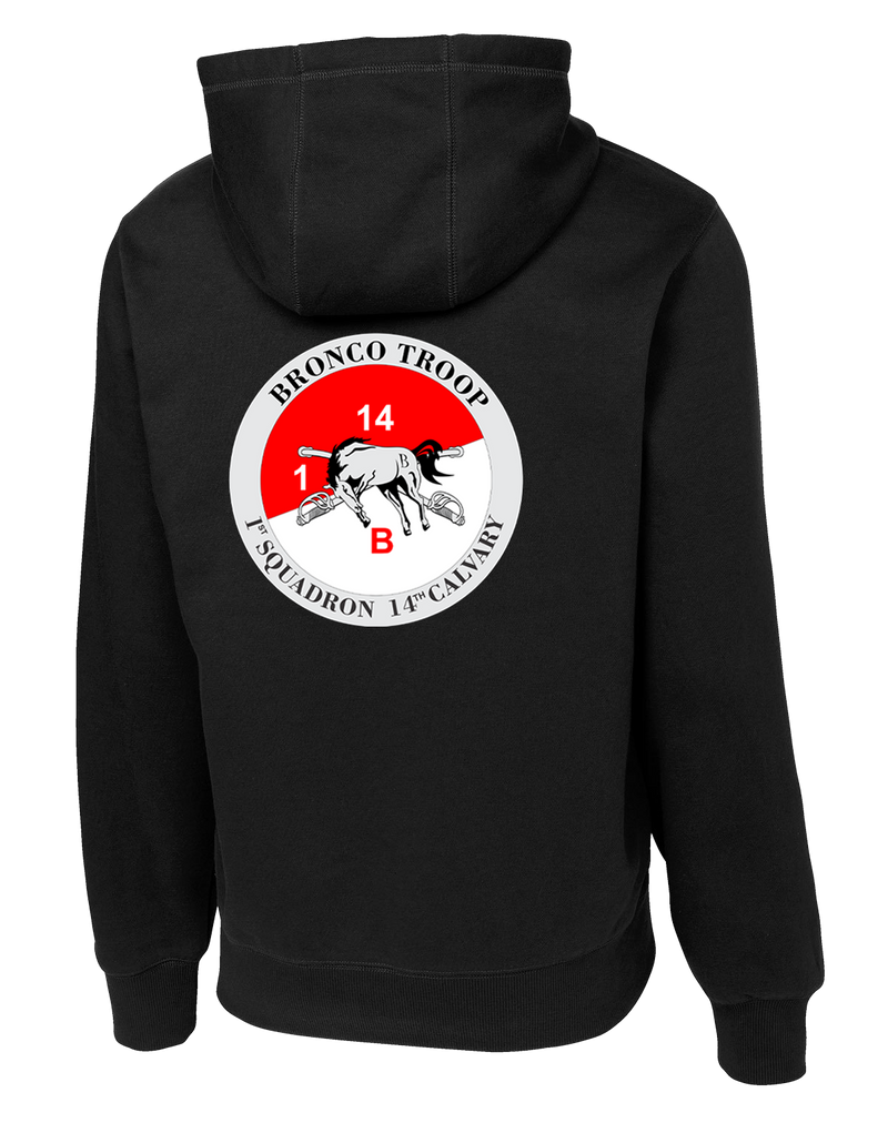 Bronco Troop 1-14 CAV Poly/Cotton Blend Hoodie (PT Approved)