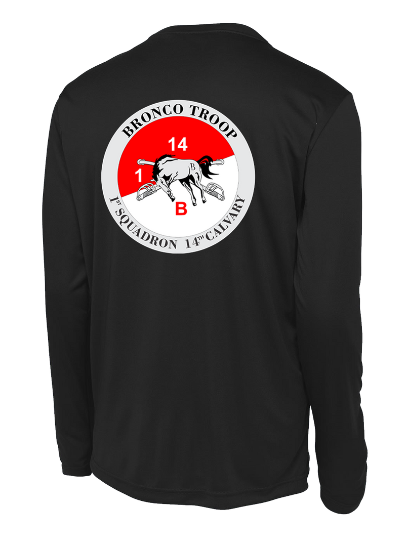 Bronco Troop 1-14 CAV Long Sleeve Competitor Tee (PT Approved)