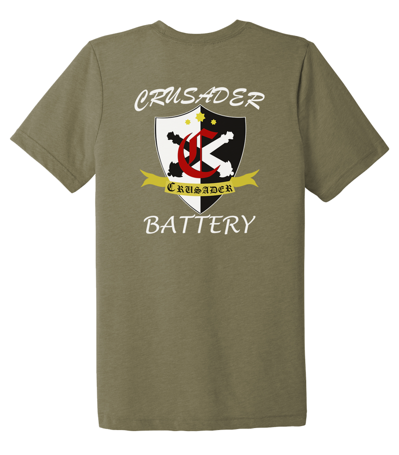 Crusader Battery 1-37 FA Unisex Triblend Short Sleeve Tee