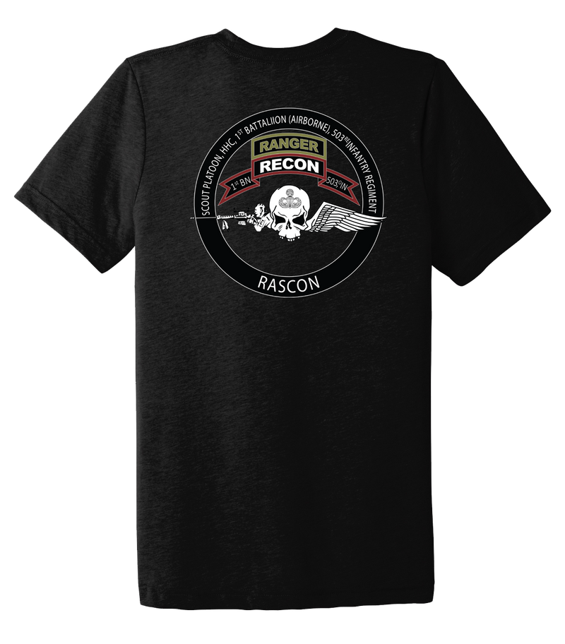 Scout Platoon HHC 1-503rd Airborne Triblend Short Sleeve Tee