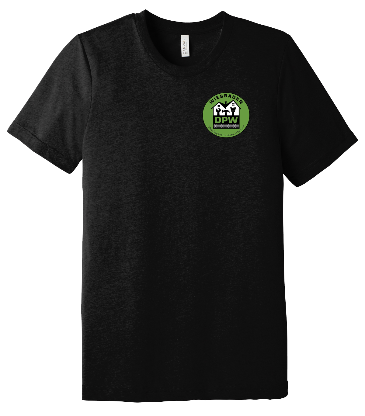 Department of Public Works USAG Wiesbaden Unisex Triblend Short Sleeve Tee