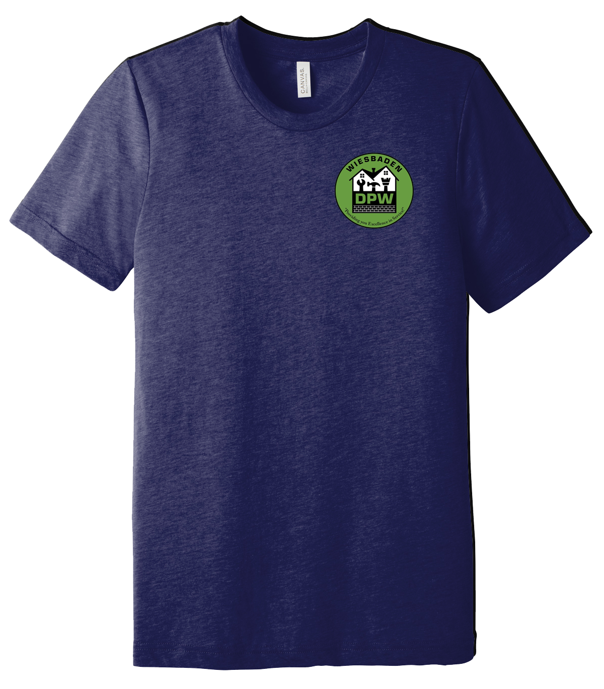 Department of Public Works USAG Wiesbaden Unisex Triblend Short Sleeve Tee