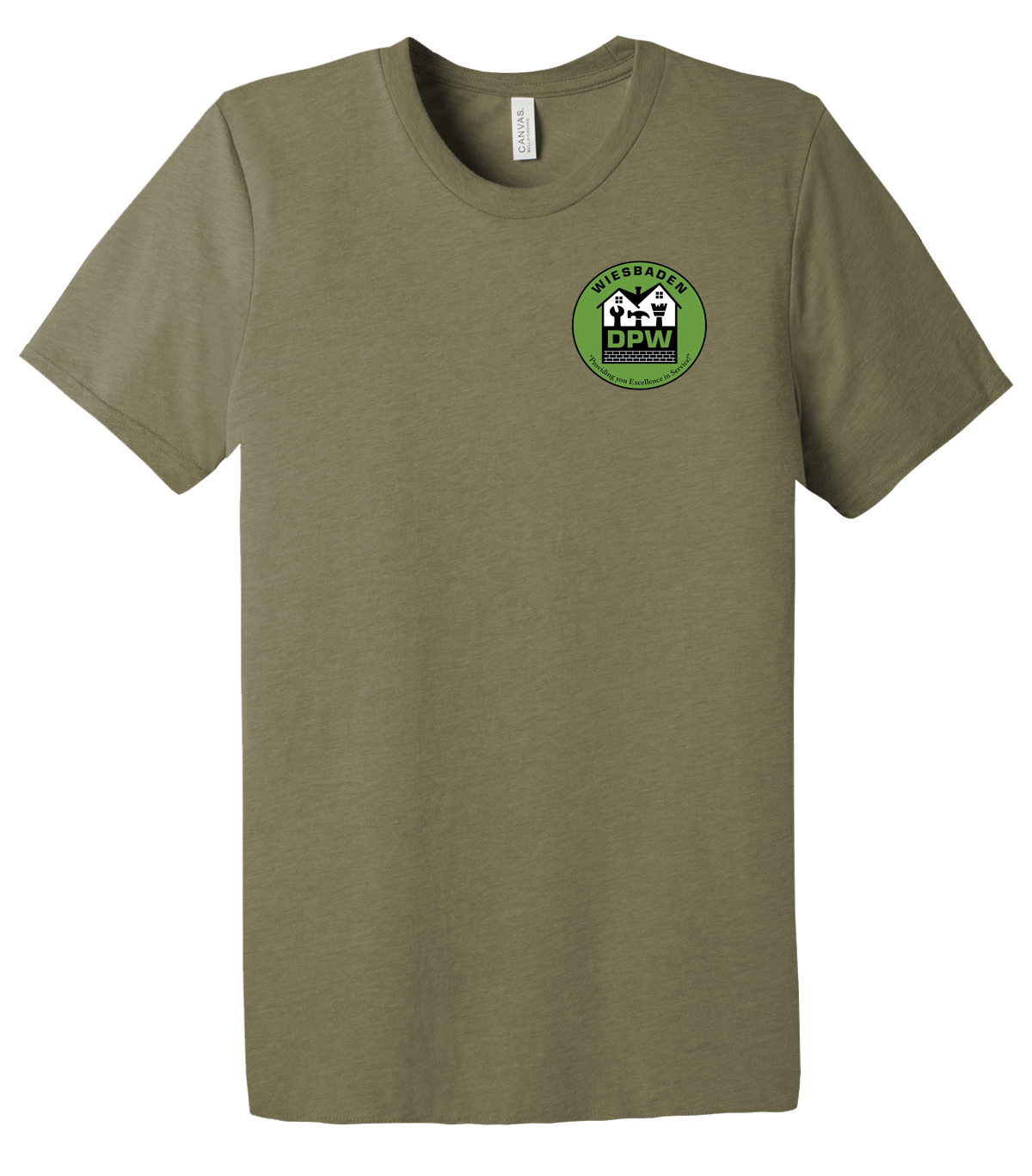 Department of Public Works USAG Wiesbaden Unisex Triblend Short Sleeve Tee