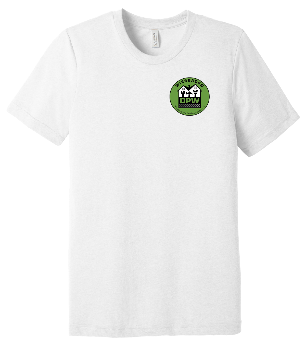 Department of Public Works USAG Wiesbaden Unisex Triblend Short Sleeve Tee