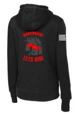 Darkhorse 1-51 ADA Ladies Poly/Cotton Blend Hoodie with Distressed Flag on Right Sleeve