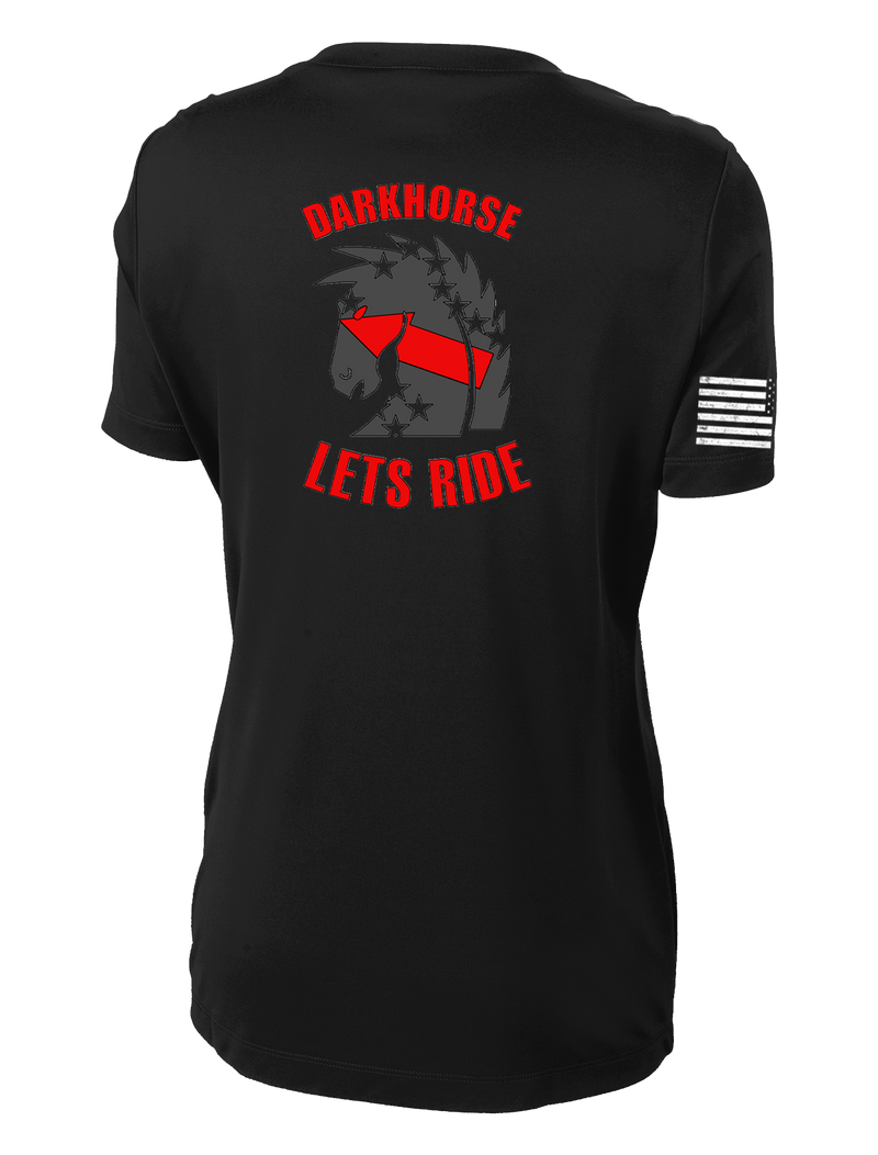 Darkhorse 1-51 ADA Ladies Competitor Tee with Distressed Flag on the Right Sleeve