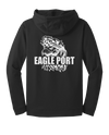 62D Aerial Port Squadron Fleece Hooded Pullover Eagle Port with Headband on Eagle