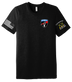 FIST 5-20 IN Unisex Triblend Short Sleeve Tee with Solid White Flag on Right Sleeve and 5-20 IN Logo on Left Sleeve