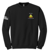 HHC 147th Field Hospital Blend Crewneck Sweatshirt with Flag with Effects on Right Sleeve