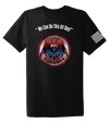 HHC 147th Field Hospital Unisex Triblend Short Sleeve Tee with Distressed Flag on Right Sleeve