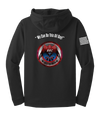 HHC 147th Field Hospital Fleece Hooded Pullover with Flag with Effects on Right Sleeve