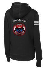 HHC 147th Field Hospital Ladies Poly/Cotton Blend Hoodie with Flag with Effects on Right Sleeve