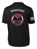 HHC 147th Field Hospital Competitor Tee with Flag with Effects on Right Sleeve