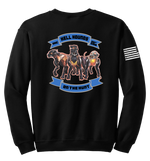 HHC 201st EMIB Blend Crewneck Sweatshirt with Flag with Effects on Right Sleeve