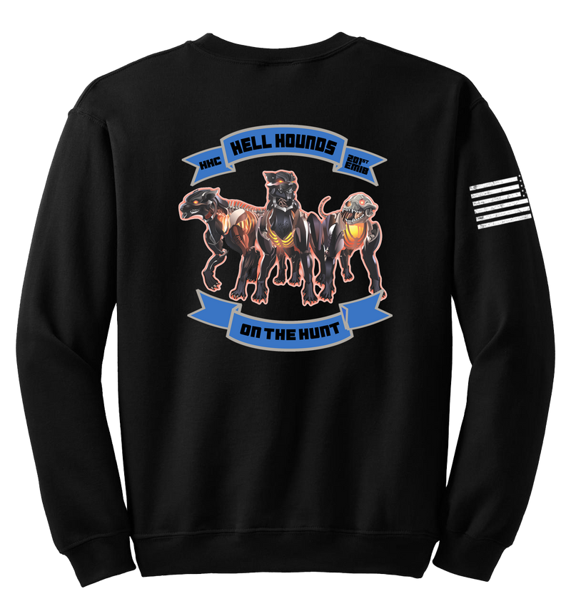 HHC 201st EMIB Blend Crewneck Sweatshirt with Flag with Effects on Right Sleeve