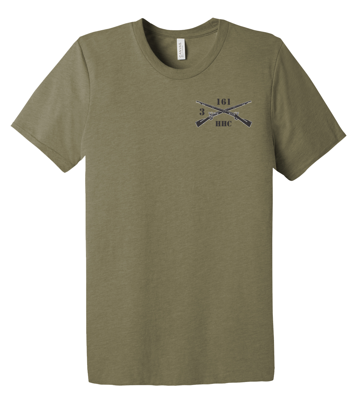 HHC 3-161 Infantry Unisex Triblend Short Sleeve Tee