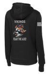 HHC 304TH ESB-E Ladies Poly/Cotton Blend Hoodie with Right Sleeve Flag