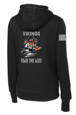 HHC 304TH ESB-E Ladies Poly/Cotton Blend Hoodie with Right Sleeve Flag