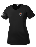 HHC 304TH ESB-E Ladies Competitor Tee with Right Sleeve Flag