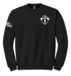 HHD 373rd MI BN Blend Crewneck Sweatshirt with Right Sleeve Flag