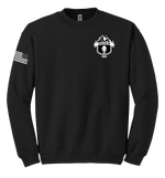 HHD 373rd MI BN Blend Crewneck Sweatshirt with Right Sleeve Flag