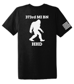 HHD 373rd MI BN Unisex Triblend Short Sleeve Tee with Right Sleeve Flag